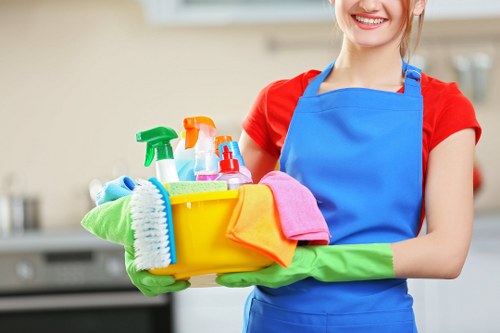 Westminster Carpet Cleaners technician preparing safe carpet cleaning equipment
