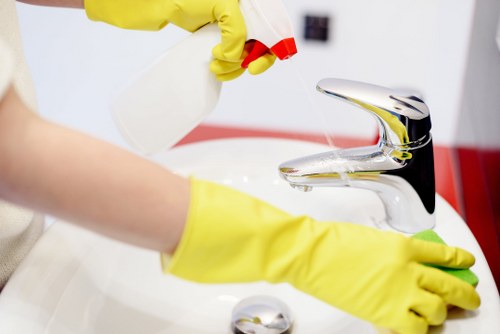 Professional carpet cleaning in a Westminster home interior