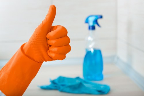 Professional post-construction cleaning in Westminster for windows, frames, and surfaces