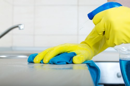 Commercial storefront window cleaning in Westminster