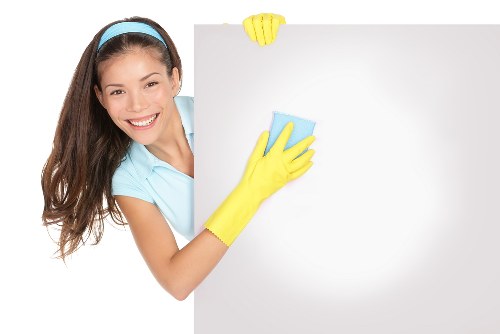 Westminster home kitchen being cleaned by a cleaner