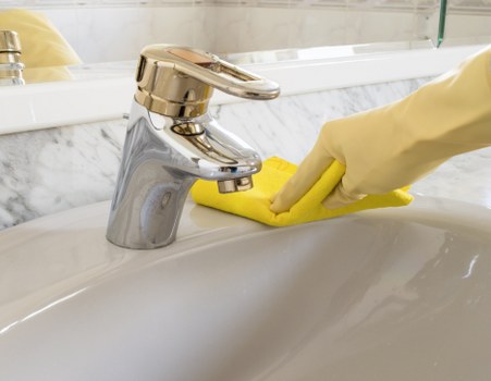 Bathroom cleaned as part of one off cleaning in Westminster